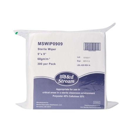 Mckesson Cleanroom Wipes, 3600PK MSWIP0909